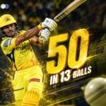 urvil patel csk fastest ipl fifty 13 balls vs lsg record