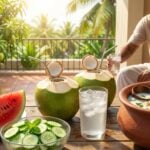 natural body cooling foods electrolytes watermelon coconut water buttermilk