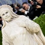 tamil news heidi klum met gala 2026 living statue marble gown veiled christ art transformation