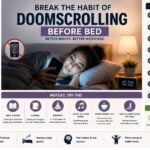 how to break doomscrolling habit before bed guide