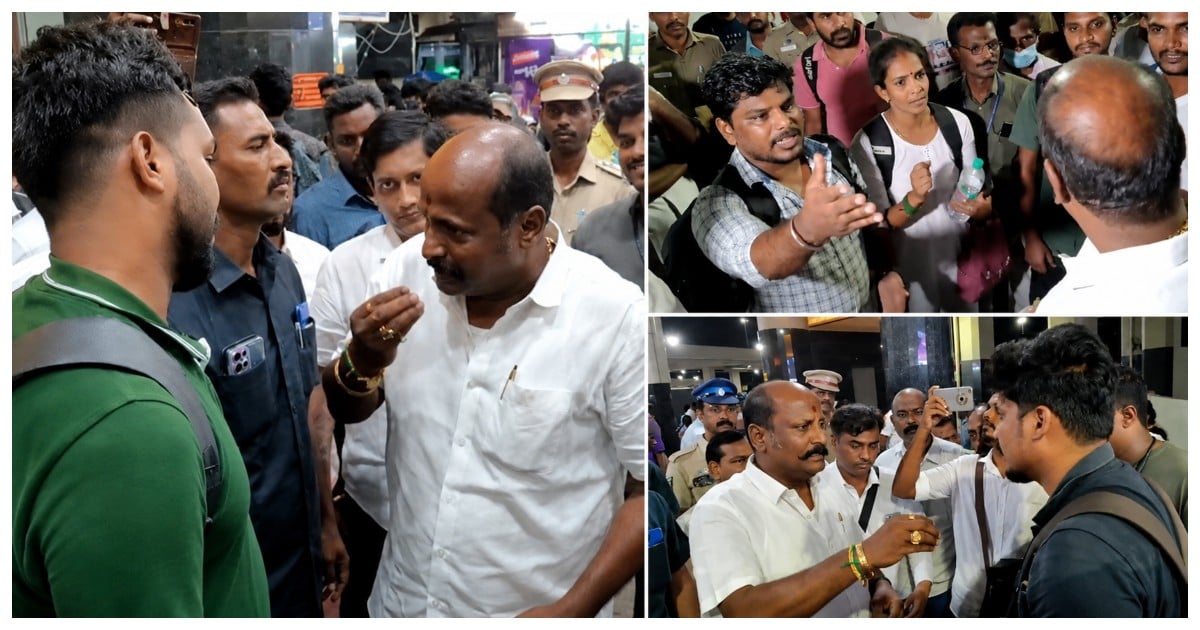 கிளாம்பாக்கத்தில் அமைச்சர் செய்த ‘சம்பவம்’.. பொதுமக்கள் ‘டென்ஷன்’.. அதிமுக கண்டனம்.. என்ன நடந்தது? Minister’s “Drama” at Kilambakkam Sparks Public Anger