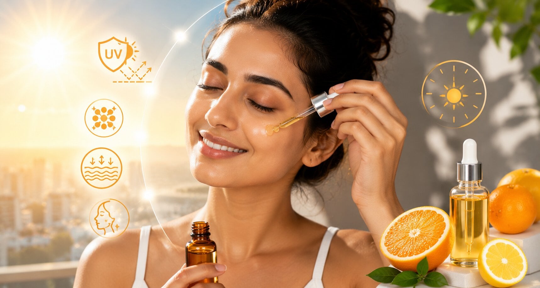 Vitamin C: சன்ஸ்கிரீனுக்கு ஒரு சூப்பர் பவர்! ‘வைட்டமின் சி’ (Vitamin C) சீரத்தை ஏன் காலையில் பயன்படுத்த வேண்டும்?