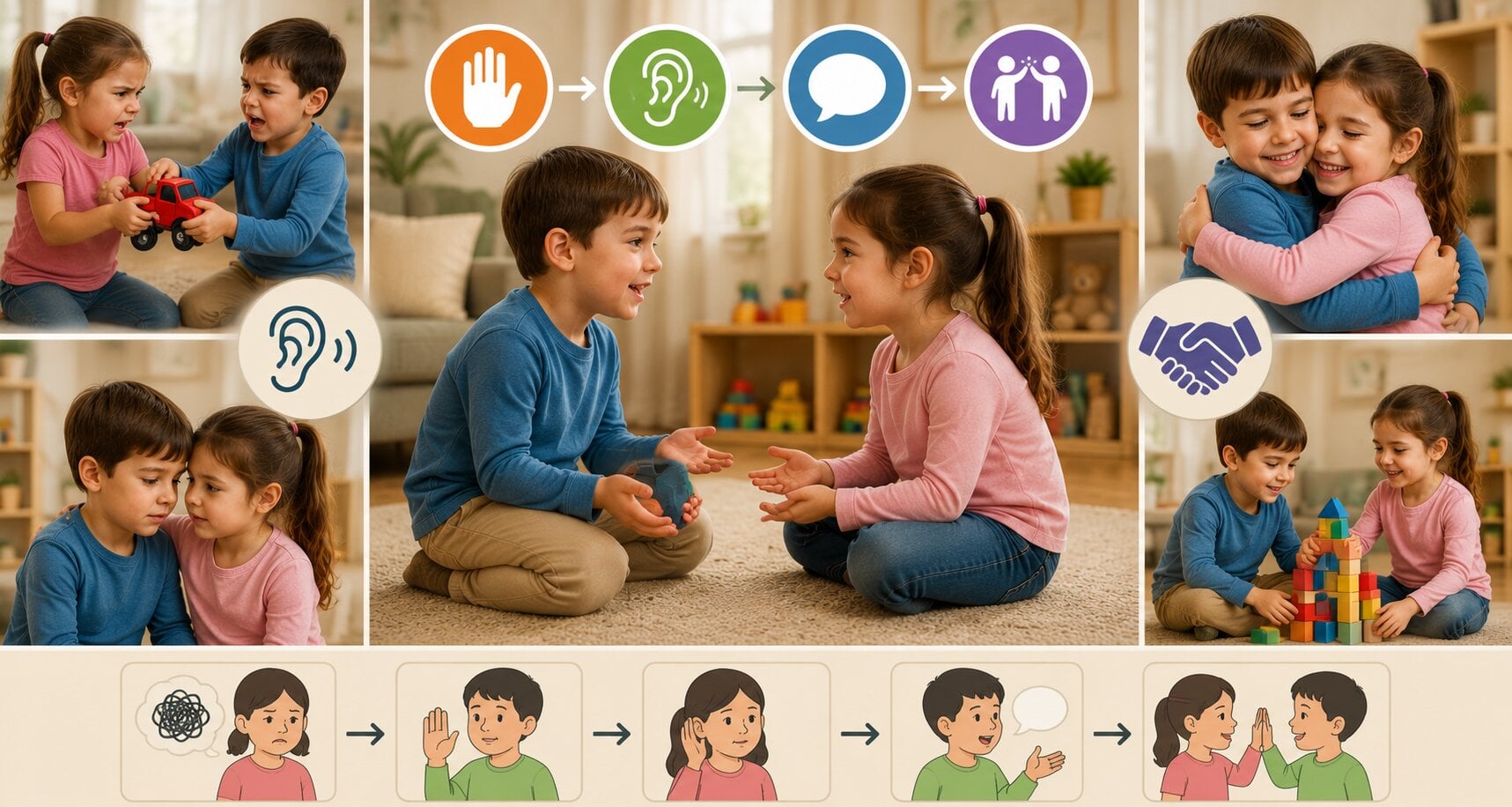 simple conflict resolution techniques to teach kids solve sibling rivalry arguments