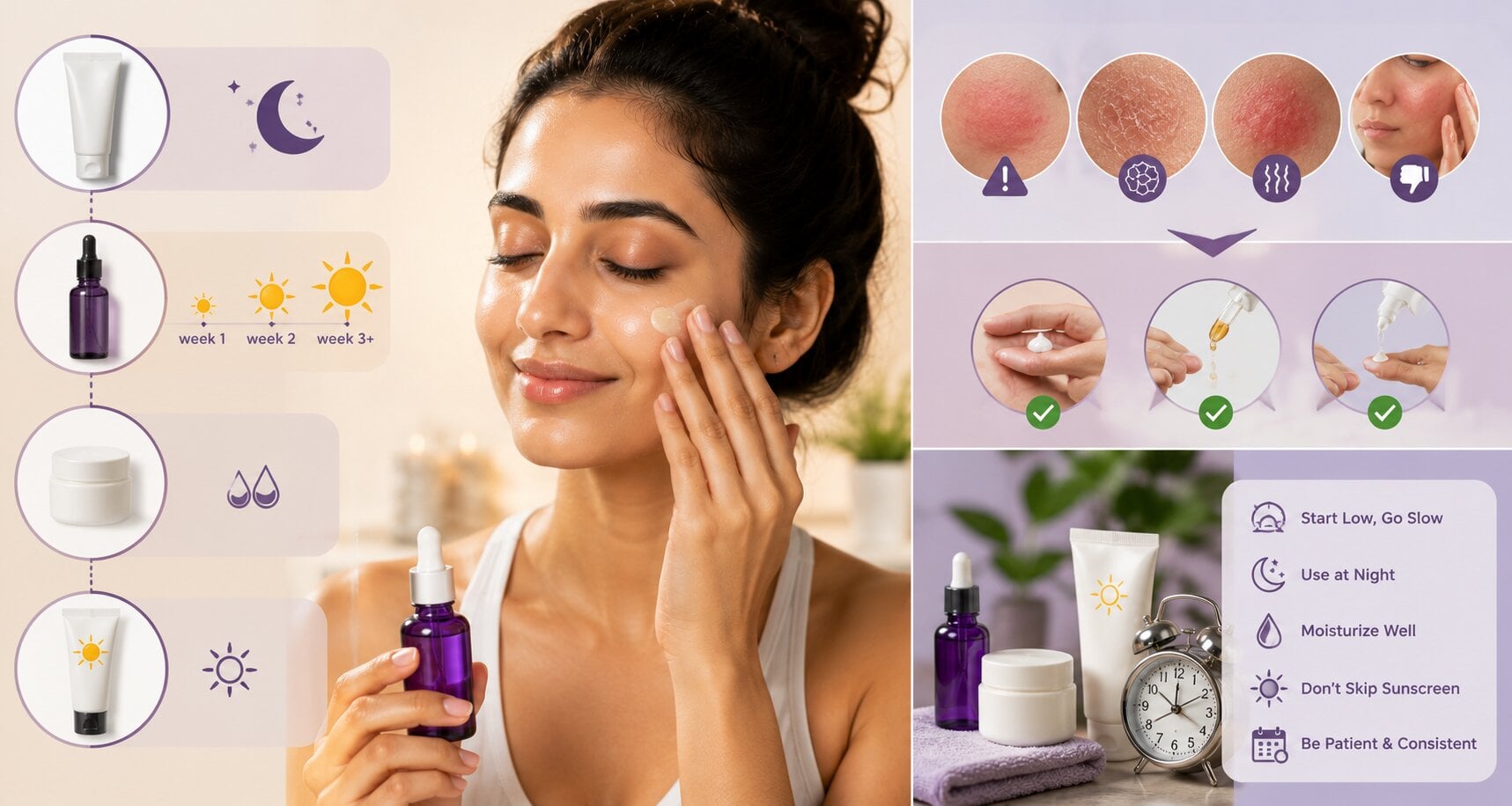how to introduce retinol without irritation skin rules