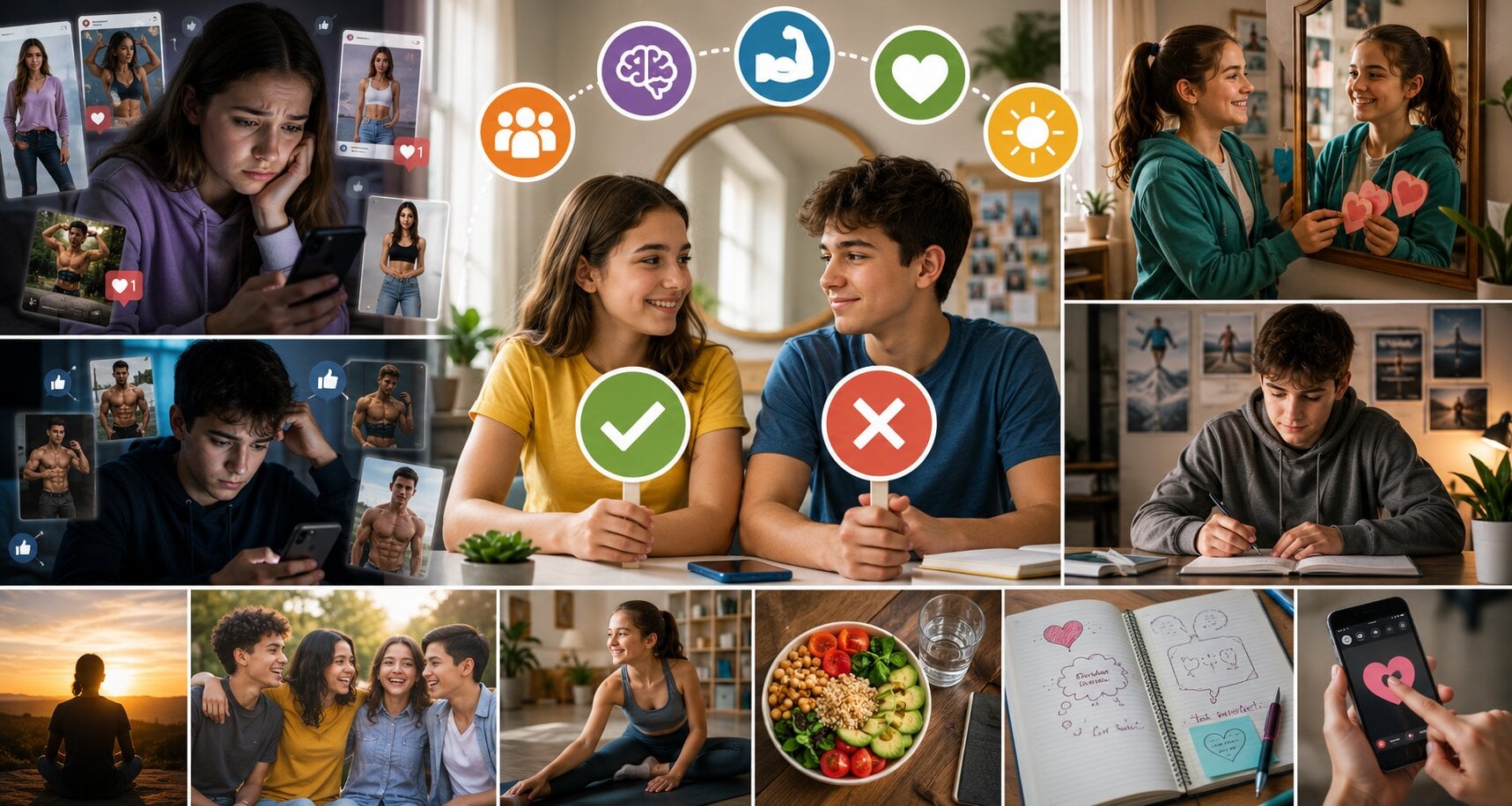 how to help teenage girls and boys counter toxic internet social media beauty standards