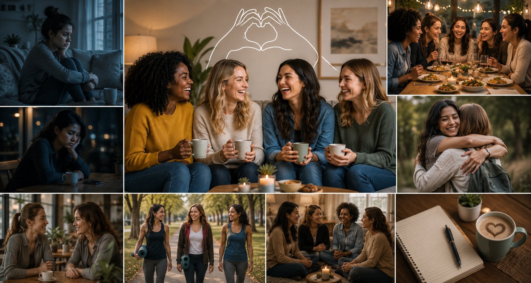 how adult women can build deep meaningful female friendships after age 30 loneliness epidemic