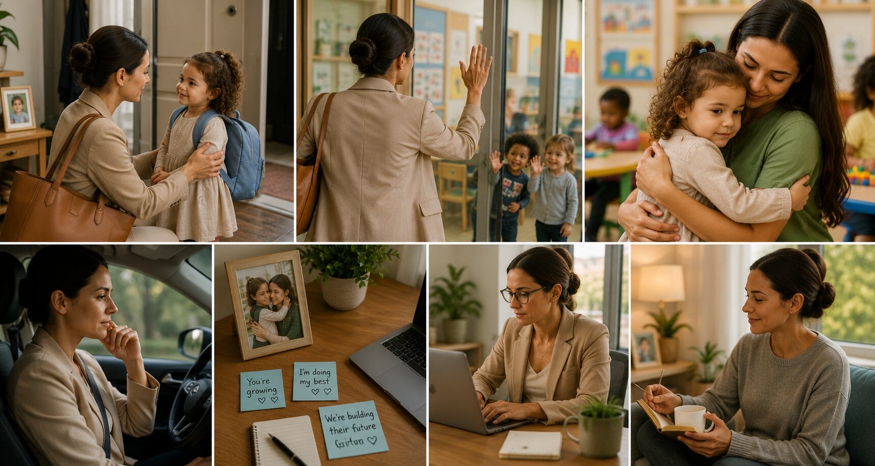 how to deal with working parent guilt leaving kids at daycare separation anxiety