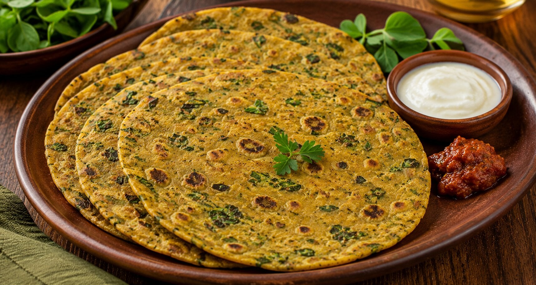 Methi Thepla: டிராவல் மற்றும் லஞ்ச் பாக்ஸிற்கு பெஸ்ட் சாய்ஸ்! 3 நாட்கள் வரை கெடாத சாஃப்ட் ‘மேதி தேப்லா’ (Methi Thepla)!