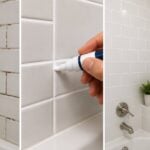 refresh dirty bathroom tile lines using cheap grout pen diy