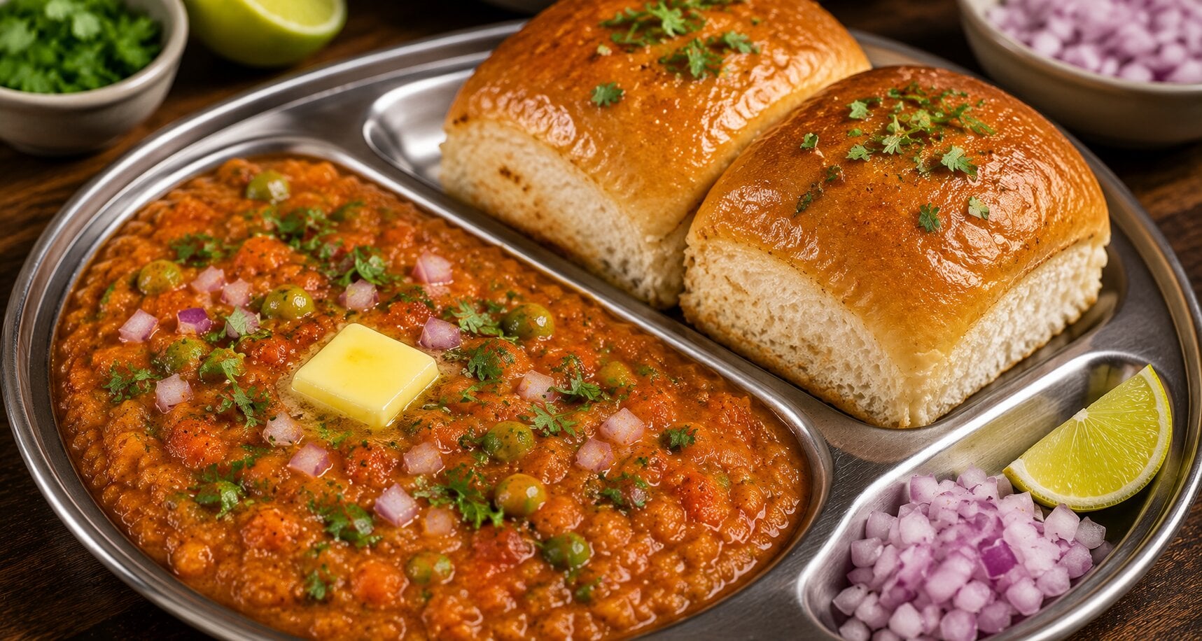 how to make street style mumbai pav bhaji recipe quick cooker