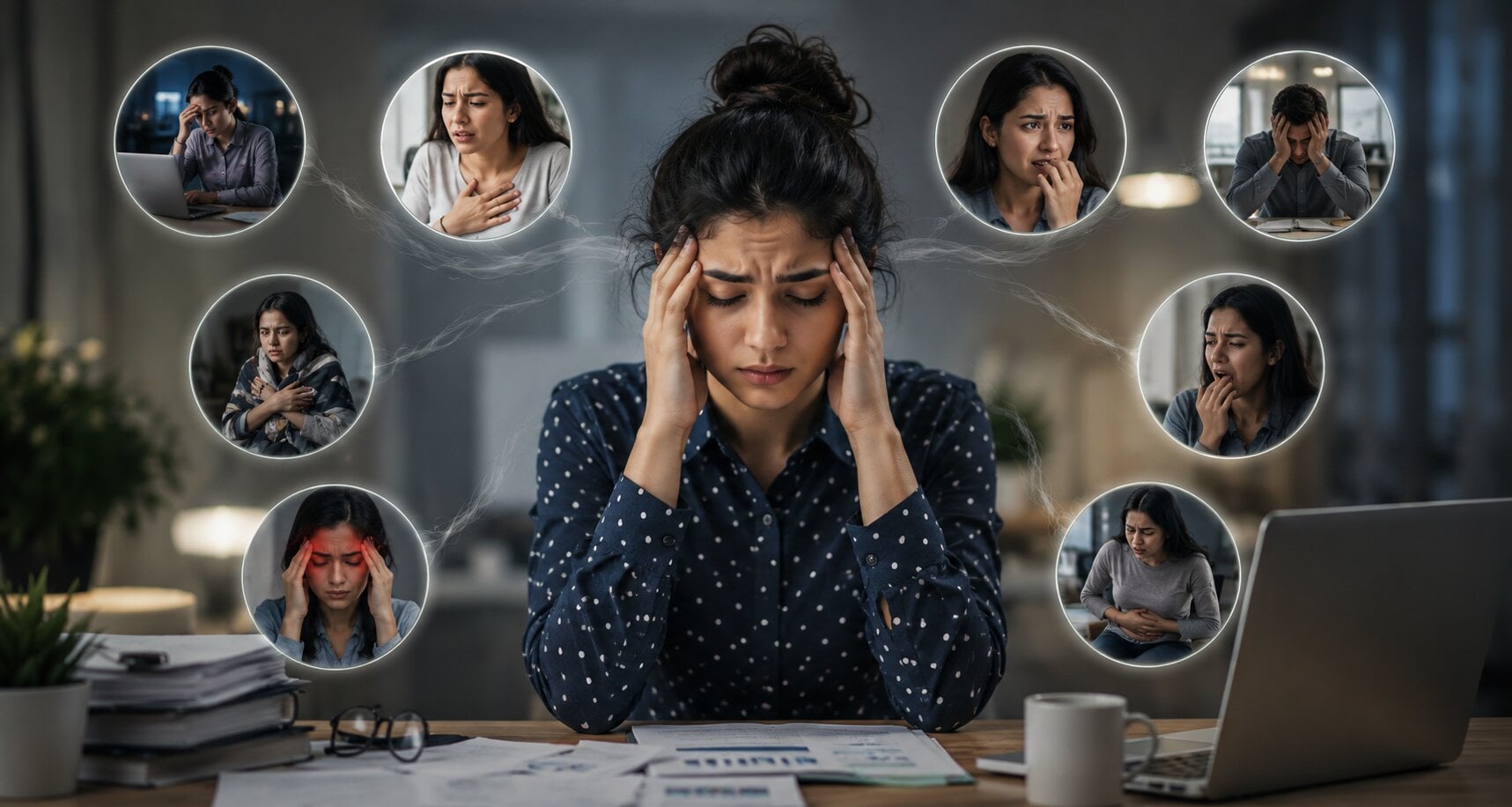 common anxiety symptoms working professionals twenties