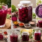 beetroot kanji fermented probiotic health drink