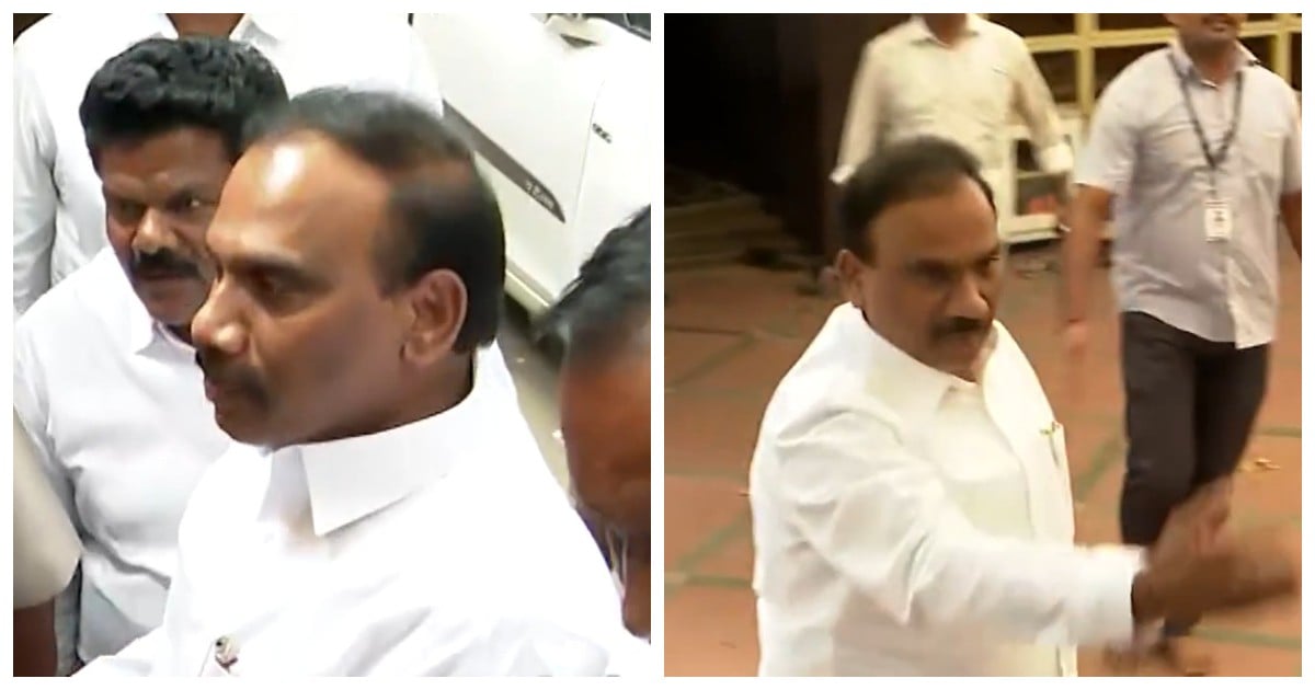 'ரெய்டு’ நடக்கும் எ.வ.வேலு வீடு முன் திடீர் பரபரப்பு- என்ன நடந்தது? Tension Peaks: Stir Outside E.V. Velu’s Home During Ongoing Raids