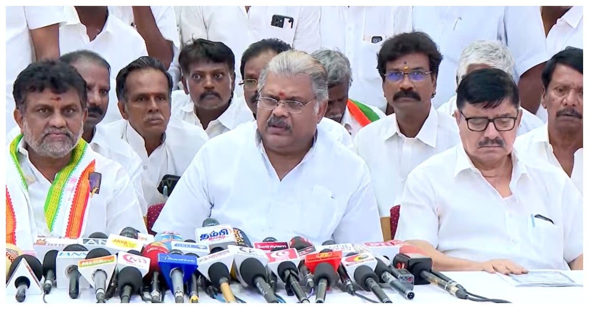 பாஜக தலைமையிலான தேசிய ஜனநாயக கூட்டணியில் இருந்து தமாக விலகல்- ஜிகே வாசன் அறிவிப்பு G.K. Vasan Announces TMC Quit from BJP-led NDA