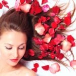 Rose petals help with hair health Controls dandruff