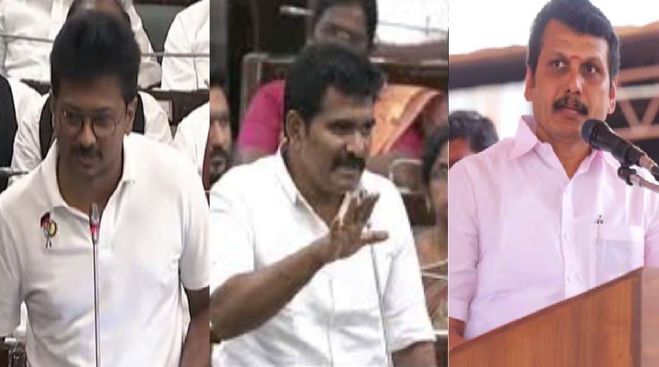 மின்வெட்டு விவாதம் : தொடங்கிவைத்த உதயநிதி - பேரவையில் காரசாரம்! Power Cut issue Udhayanidhi