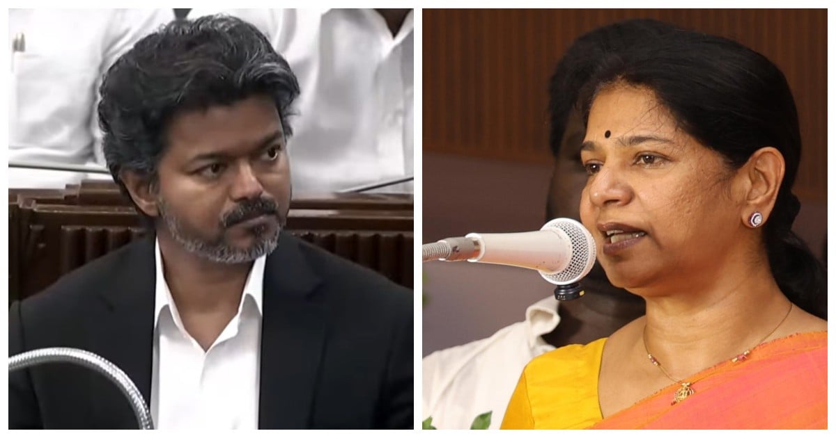 Kanimozhi's Two Sharp Questions to CM Vijay