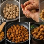 Midnight cravings - easy soya chunk snack recipe for healthy late night snack