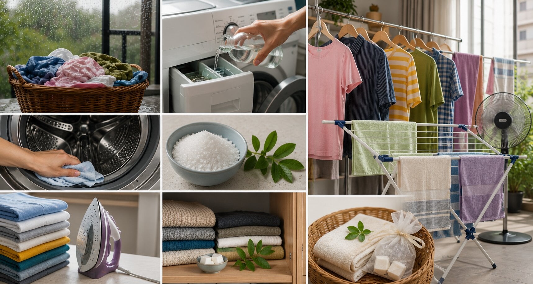 how to prevent fungus bad odor clothes rainy season laundry tips