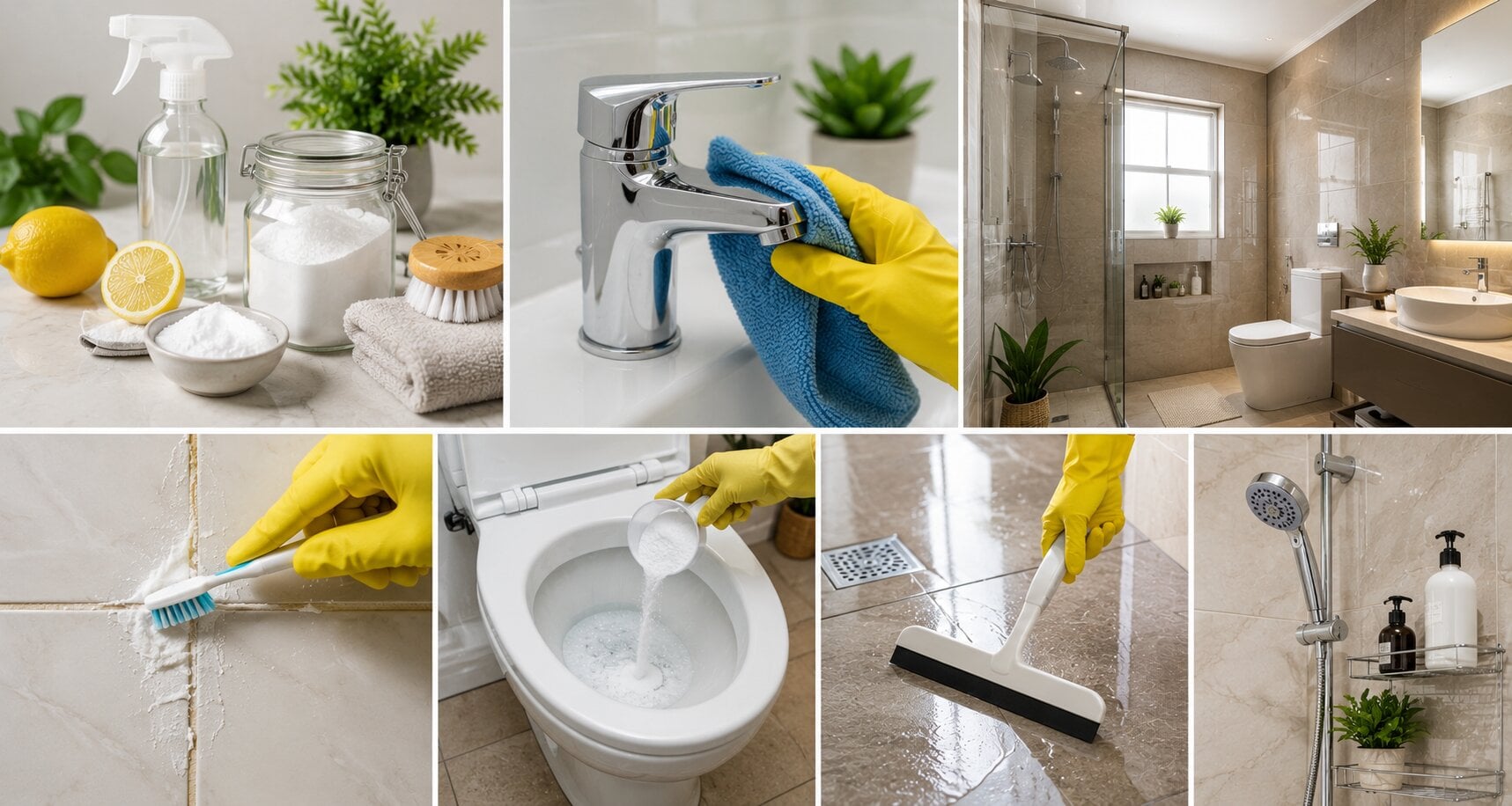 how to make your bathroom clean and shine