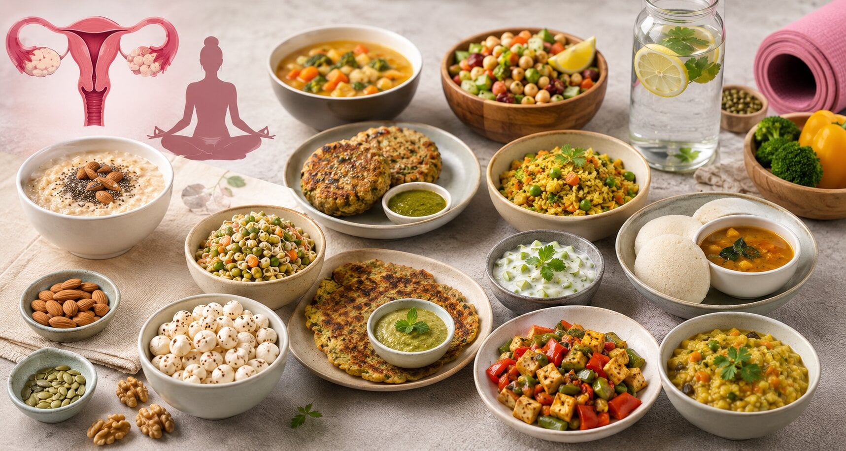 7 day vegetarian PCOD PCOS diet chart plan for weight loss details