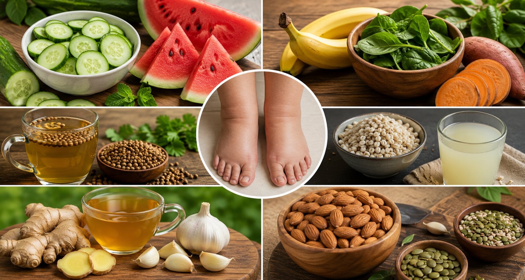 leg swelling remedies natural foods reduce edema foot inflammation