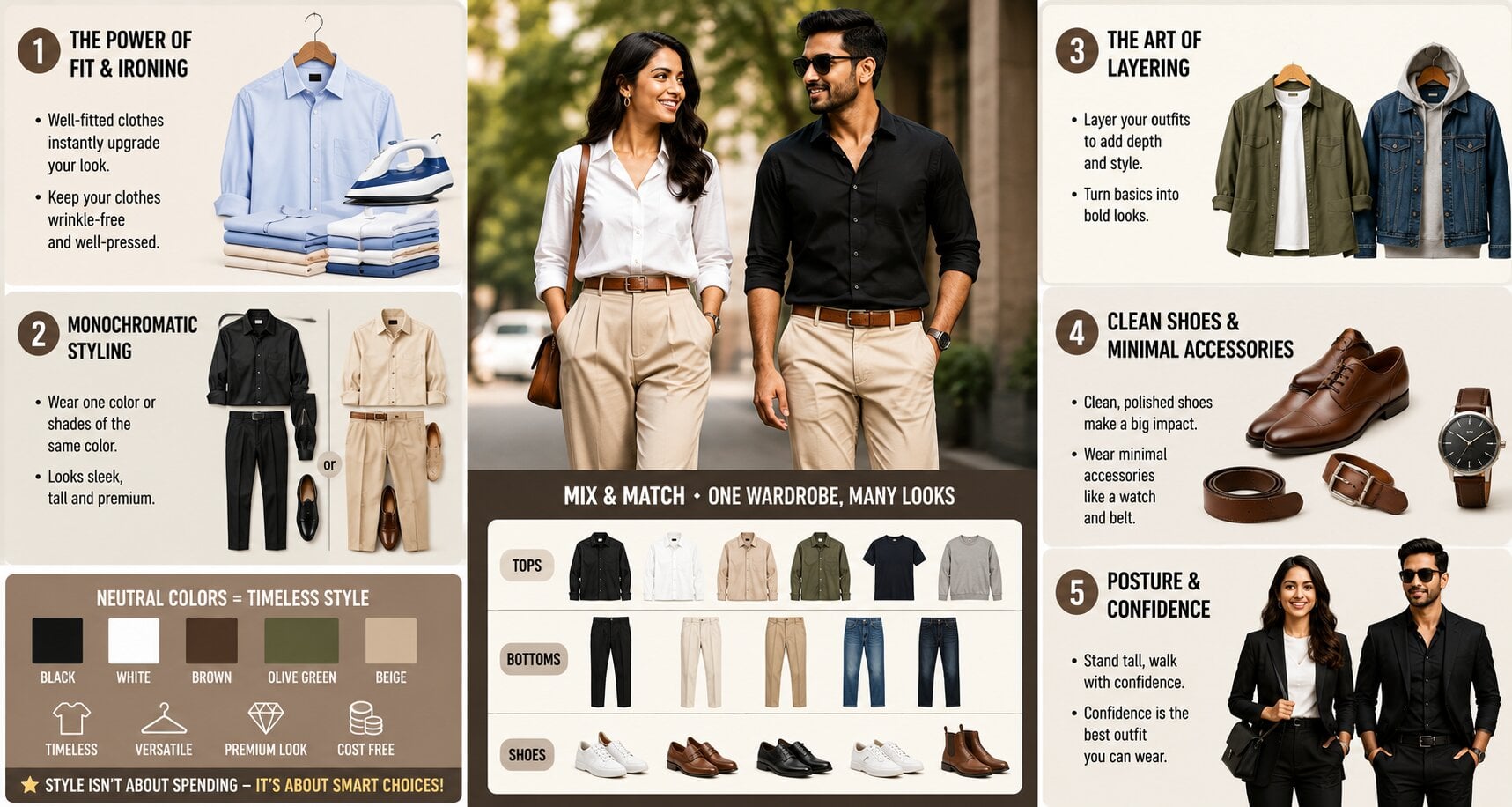 how to dress to impress without spending money capsule wardrobe