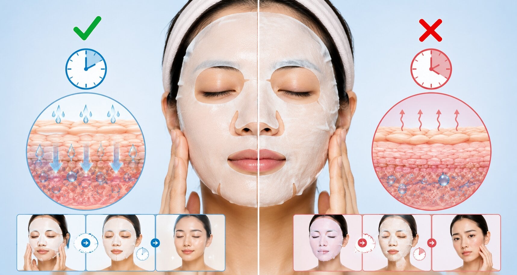 how leaving sheet mask too long dries skin skincare mistakes