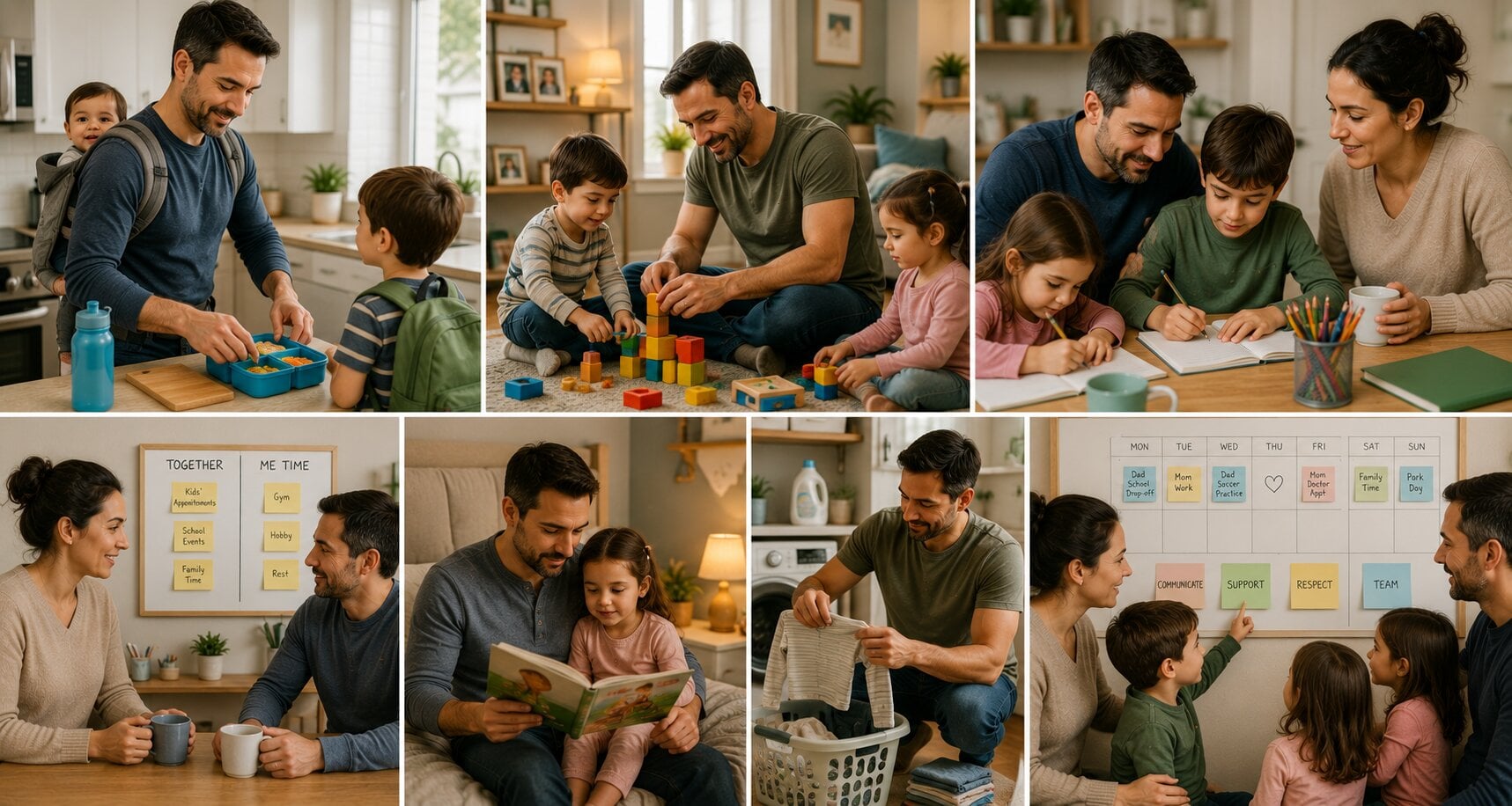 modern father role equal day to day emotional labor co parenting tips