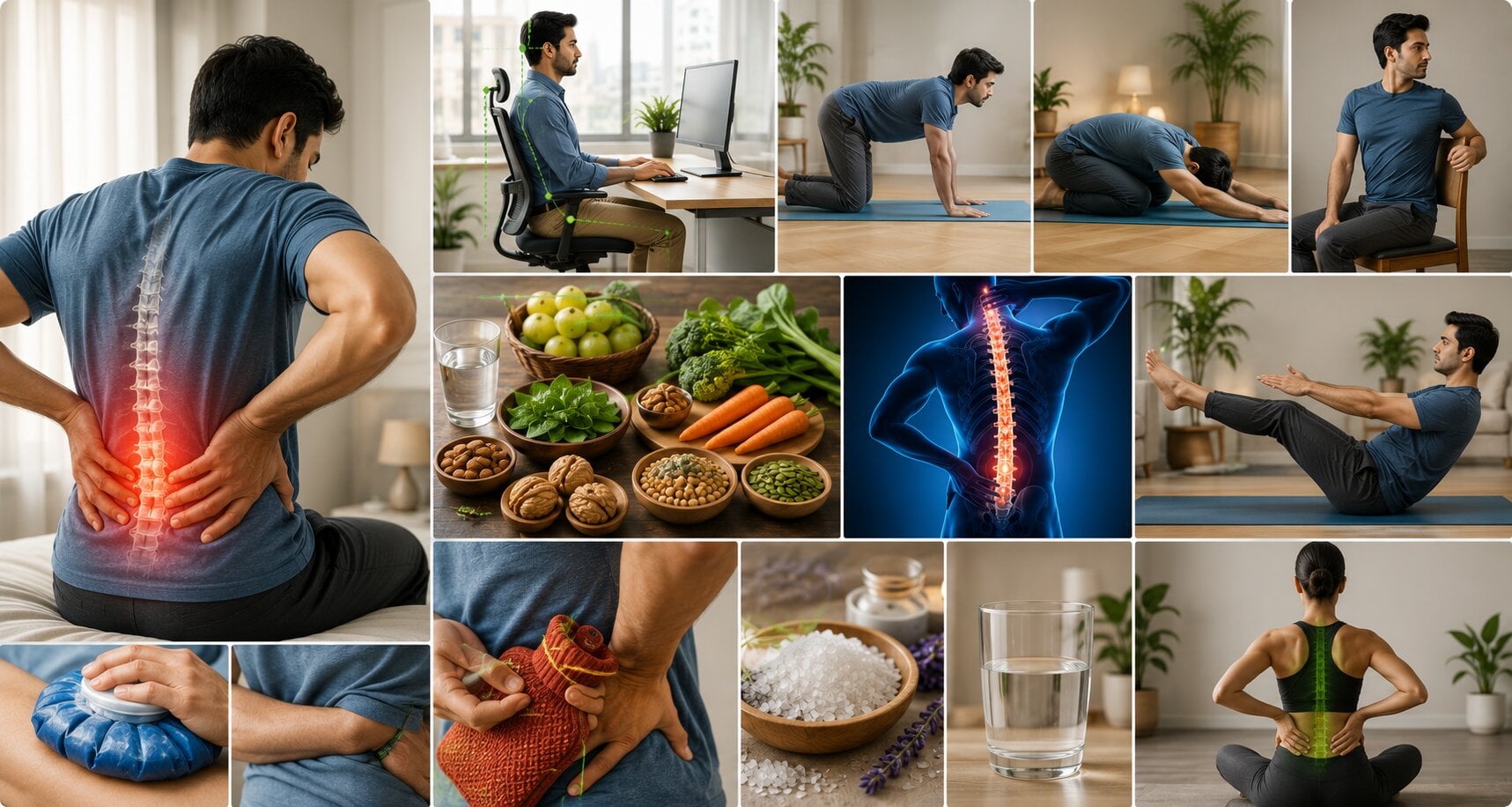 easy ways to reduce back pain at home without medicine