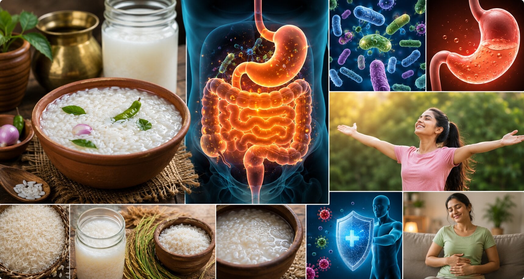 health benefits of fermented rice pazhaya sadham for gut health