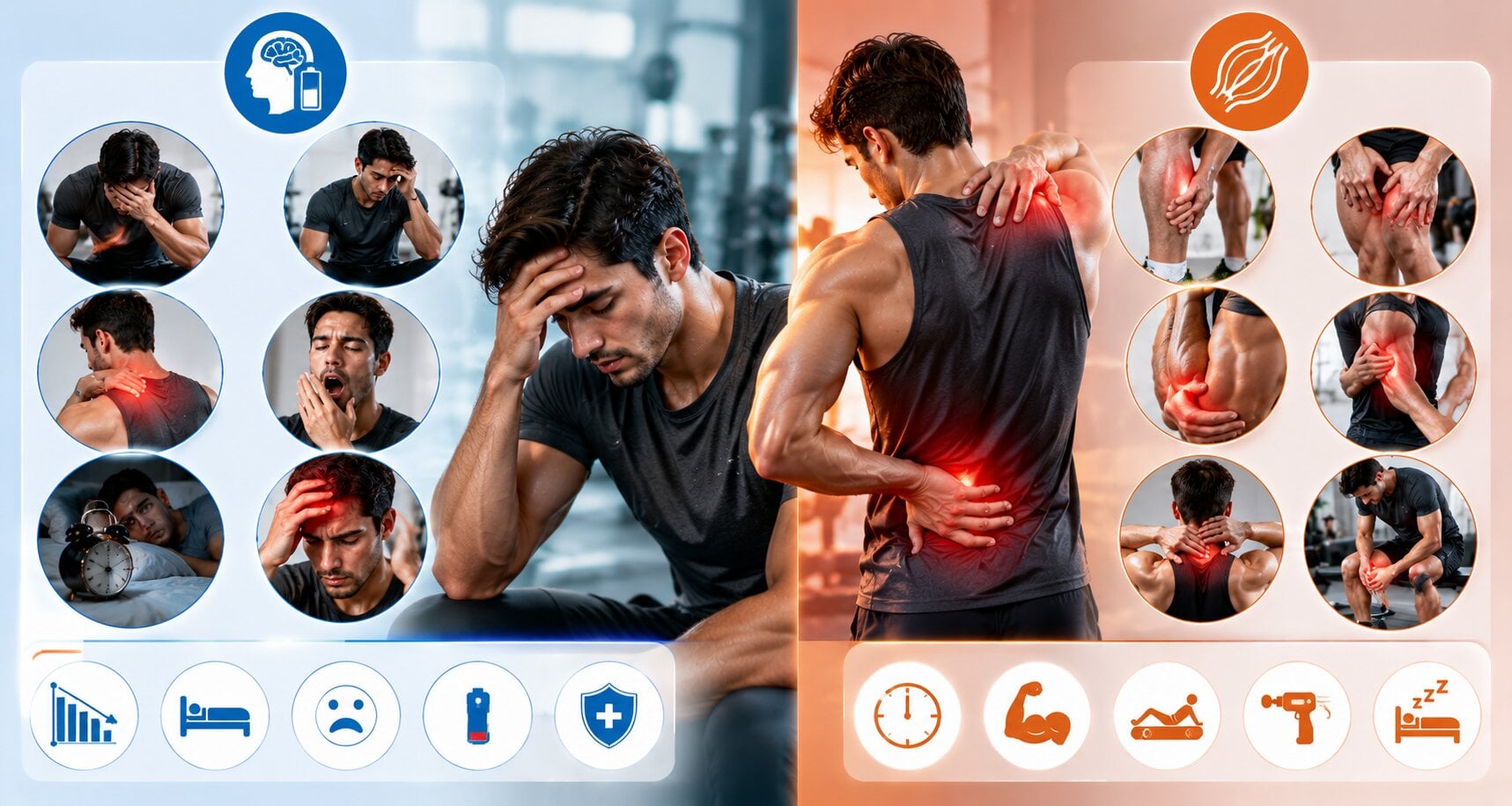 overtraining symptoms muscle soreness gym recovery guide