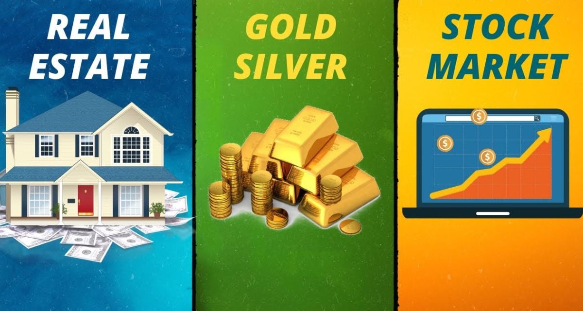 gold stock market and real estate are the three main investment tools