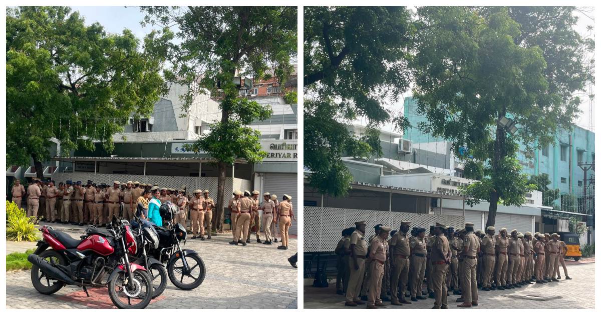 நீட் எதிர்ப்பு பிரசாரத்துக்கு தடை- பெரியார் திடலில் போலீஸ் குவிப்பு!  Anti- NEET Campaign: Police Deployment at Periyar Thidal - Tension