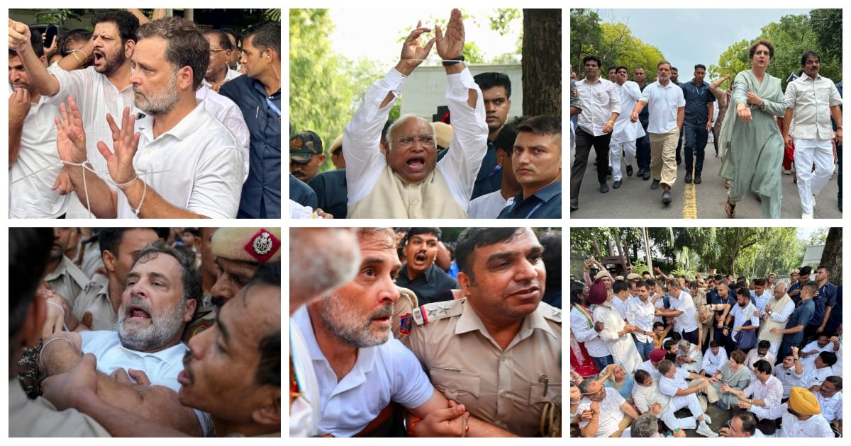 Gallery: Congress Delhi Protest That Shook the BJP Govt.