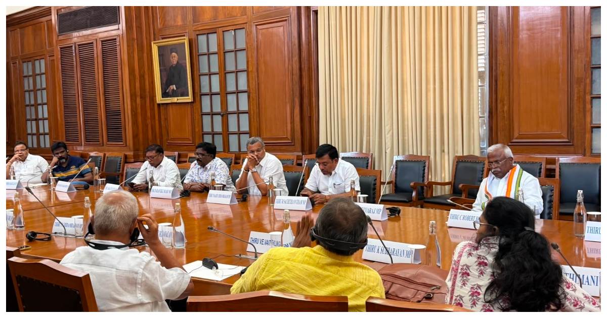 TVK allied party MPs consultation meeting in Delhi