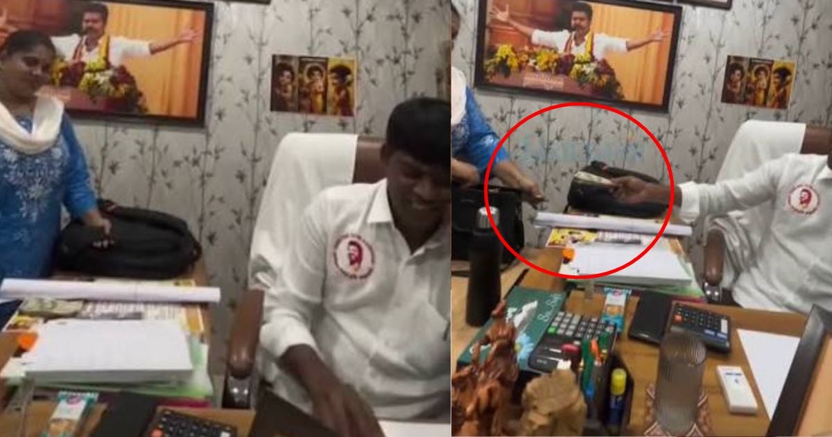 லஞ்சம் வாங்கினாரா? tvk veerasamy mambakkam panchayat