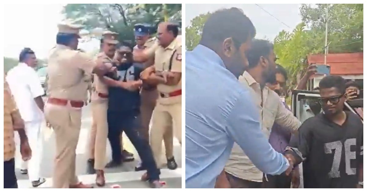 முதல்வர் விஜய்யை சந்திக்கவில்லை.. பாடகர் 'தெருக்குரல்’ அறிவு விளக்கம் Didn't meet CM Vijay: Rapper Therukural Arivu clarifies