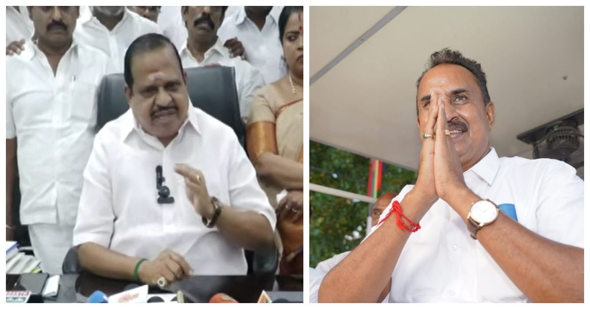 AIADMK: Agri Krishnamurthy Fires Back at SP Velumani Faction