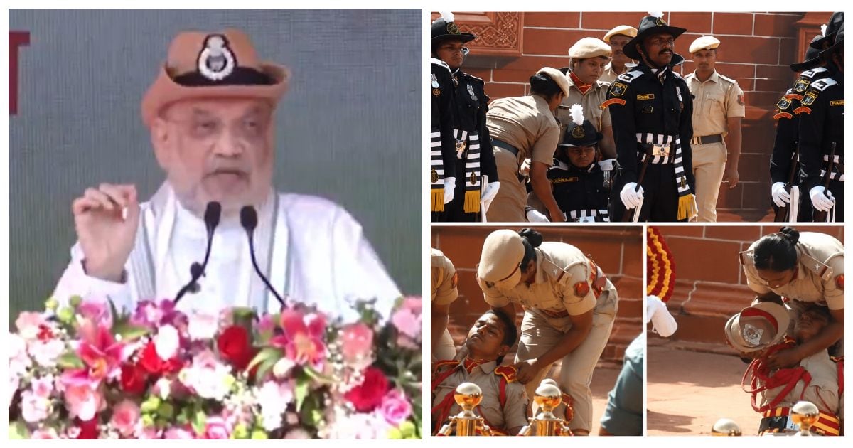 புதுவை: அமித்ஷா நிகழ்ச்சியில் காவலர்கள் அடுத்தடுத்து மயக்கம் Police Personnel Faint During Amit Shah’s Event in Puducherry