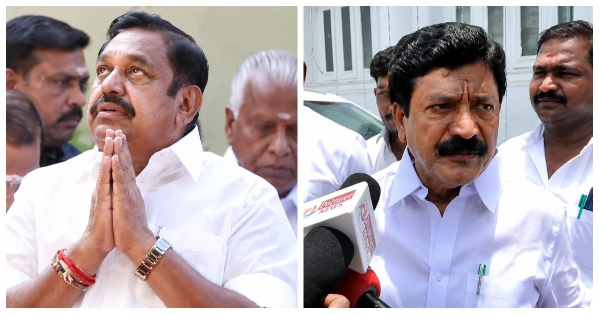 CV Shanmugam's 'Shock' Comment on Edappadi Palaniswami