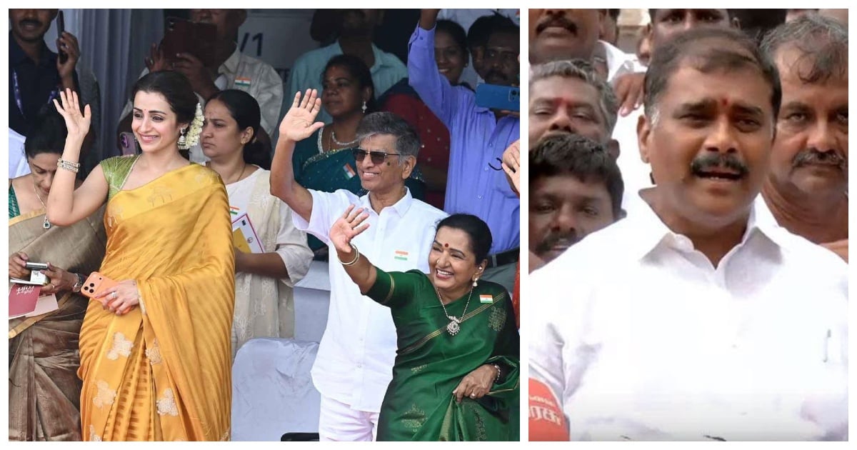 Actress Trisha.. 'Sharp' comment by DMK MLA Markandeyan