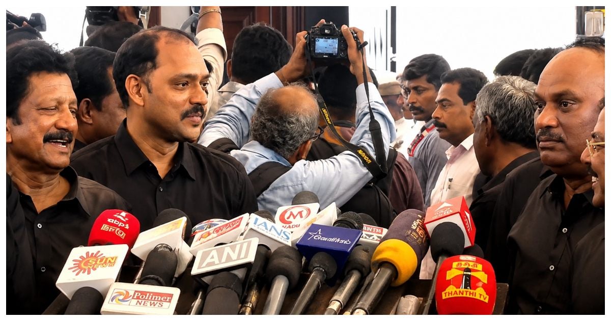DMK MLAs Side-line Sekarbabu in TN Assembly Campus