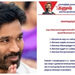 Actor Dhanush's Movement in Assembly Constituencies
