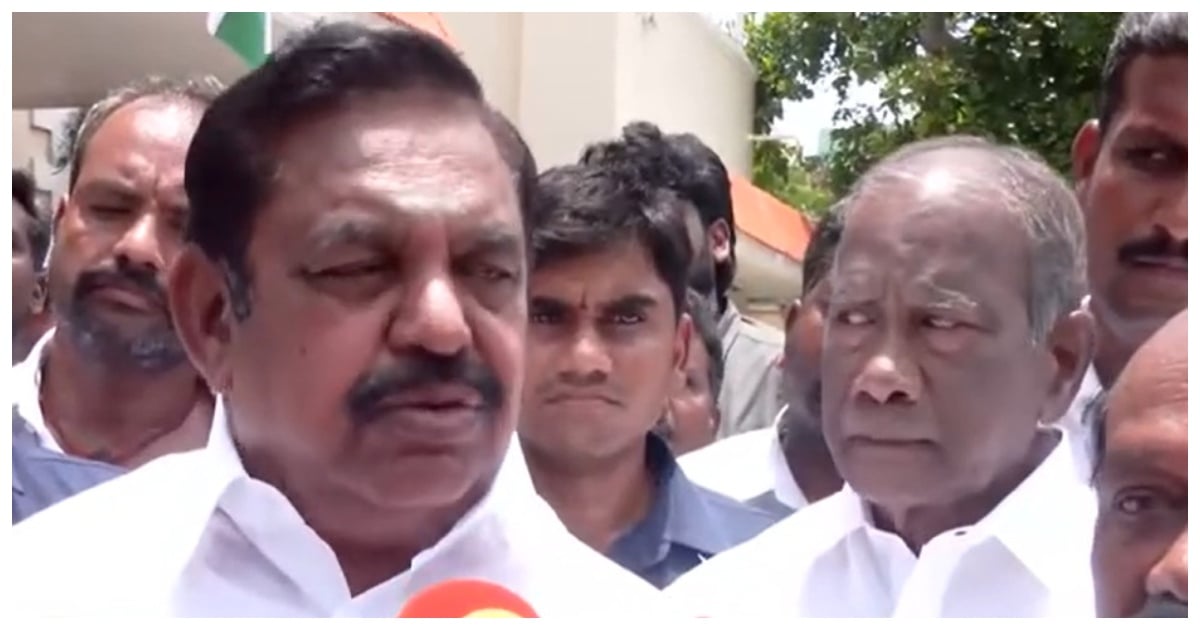 Edappadi Palaniswami Slams Vijay’s 100-Day Governance