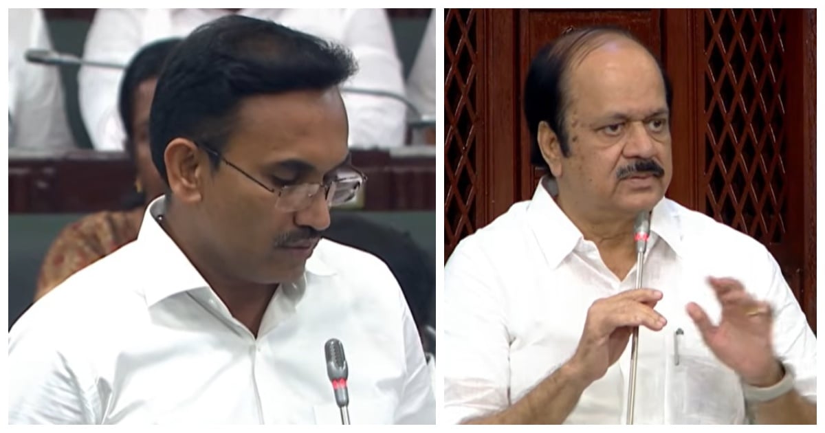 Minister Arunraj's speech removed from legislative records