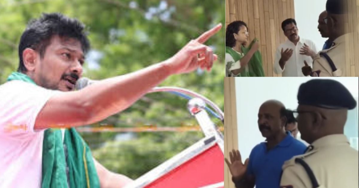 மா.சுப்பிரமணியன் வாக்குவாதம் udhayanidhi stalin neelankarai house