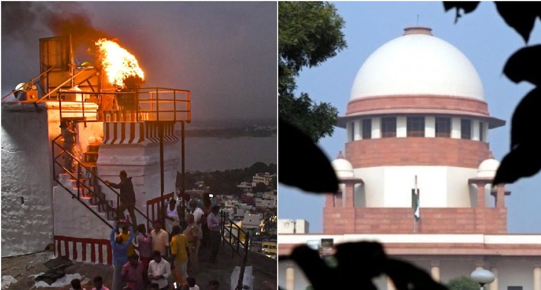 திருப்பரங்குன்றம் தீப வழக்கு : ஆட்சியர், காவல் ஆணையர் பதிலளிக்க உச்ச நீதிமன்றம் உத்தரவு! Thiruparankundram Deepam case