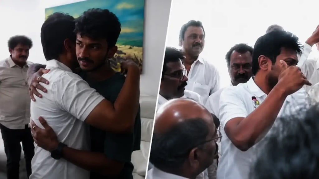 கைதாகும் போது மகனிடம் உதயநிதி சொன்ன 4 வார்த்தை! four words Udhayanidhi said to his son