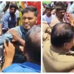 Youth slaps police officer in public in Thanjavur
